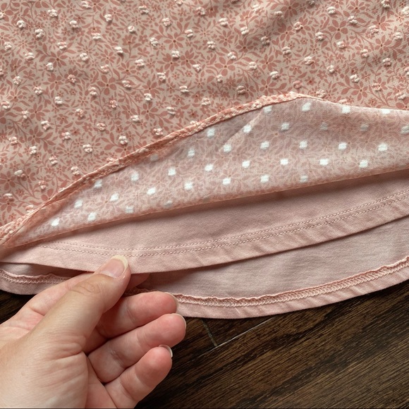 LC Lauren Conrad Pink Floral Ruffle Tank - Picture 6 of 11